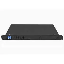 Укомплектованный одномодовый стоечный оптический кросс TopLan КРС-Top-1U-04LC/U-OS2-BK