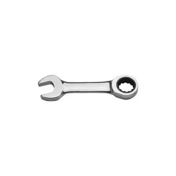 Укороченный трещоточный комбинированный ключ AV Steel AV-315315