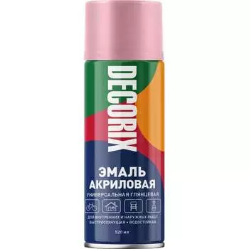 Универсальная аэрозольная акриловая эмаль Decorix 0101-26 DX