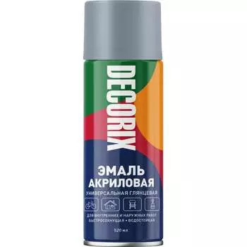 Универсальная аэрозольная акриловая эмаль Decorix 0101-27 DX