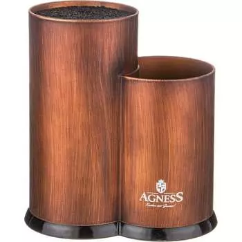 Универсальная подставка для ножей Agness BLACK MARBLE 911-685
