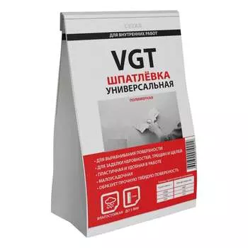 Универсальная сухая полимерная шпаклевка для внутренних работ VGT 11601967