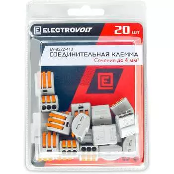 Универсальная трехпроводная клемма ELECTROVOLT 222-413 EV-B222-413_20