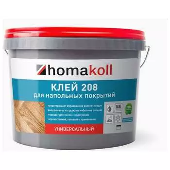 Универсальный клей для напольных покрытий Homakoll 208 4680136700324