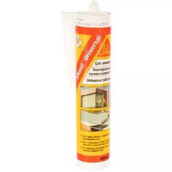 Универсальный клей-герметик sika sikasil белый 300 мл 340