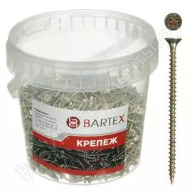 Универсальный саморез bartex 5х70 цинк, банка, 150шт 211764