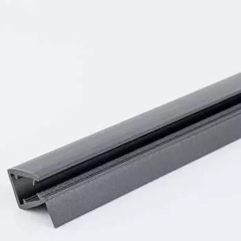 Уплотнительный ПВХ профиль для стекла 8 мм SERVICE PLUS PVH04-403/7BKL8