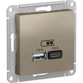 Usb розетка Systeme Electric AtlasDesign ATN000539