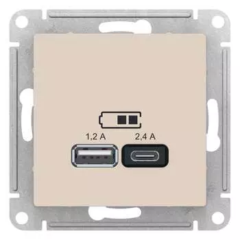 Usb розетка Systeme Electric AtlasDesign ATN000239