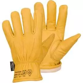 Утепленные кожаные перчатки S. GLOVES