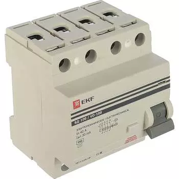 Узо EKF PROxima elcb-4-40-30-em-pro