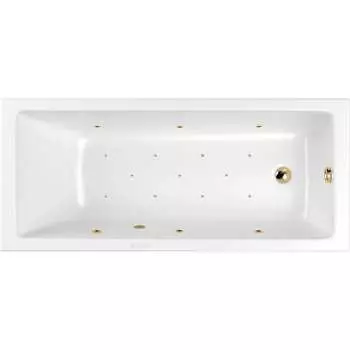 Ванна WHITECROSS Wave Slim 160x70 "RELAX" (золото) 0111.160070.100.RELAX.GL