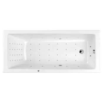 Ванна WHITECROSS Wave Slim 180x80 "NANO" (хром) 0111.180080.100.NANO.CR