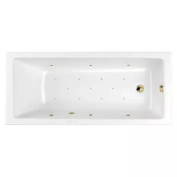 Ванна WHITECROSS Wave Slim 180x80 "RELAX" (золото) 0111.180080.100.RELAX.GL