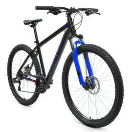 Велосипед forward edge 27.5, 2.0 disc, рост 18, 2019-2020 г, черный/синий rbkw0m67q047