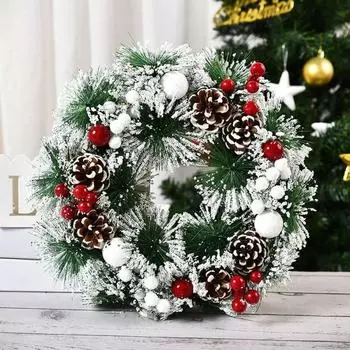 Венок новогодний на дверь ZDK Homium Happy New Year NYhappy01