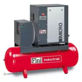 Винтовой компрессор с электронным контроллером на ресивере с осушителем fini micro 4.0-08-200 es ie3 100522813