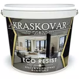 Влагостойкая моющаяся интерьерная краска Kraskovar ECO RESIST 1348