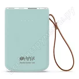 Внешний аккумулятор hiper li-pol 5000 mah 2.1a 2xusb 1xtype-c голубой travel 5k ice