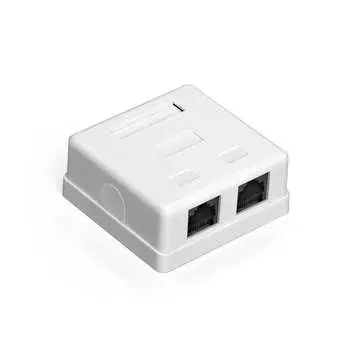 Внешняя двойная розетка ExeGate SM2-RJ45-C5 292843