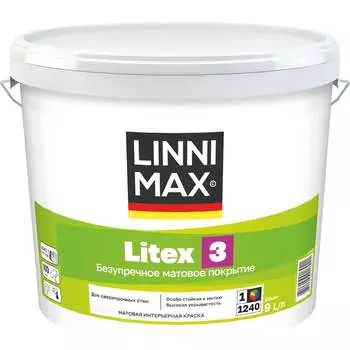 Водно-дисперсионная краска для внутренних работ LINNIMAX Litex 3 948105685