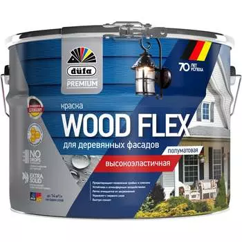 Вододисперсионная высокоэластичная краска для деревянных фасадов Dufa Premium WOODFLEX МП00-007342
