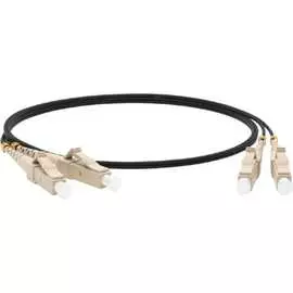 Волоконно-оптический шнур Hyperline FC-D2-50-LC/PR-LC/PR-H-2M-LSZH-BK 225288