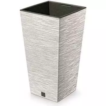 Высокое кашпо Prosperplast DFSH240W-S449W FURU SQUARE ECO 67605