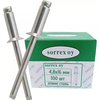 Вытяжная заклепка SORREX 4.8х16 100 шт. 2ASK 48160 100
