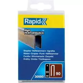 Закаленные супертвердые скобы для степлера Rapid тип 90 20 мм (3000 шт.) 5000123