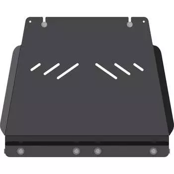 Защита акпп и мкпп для JAC T6 2020-2.0T MT FWD, гнутая, сталь 2.5 мм, с крепежом sheriff