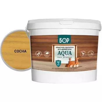 Защитная пропитка для древесины Бор AQUA 4690417080038