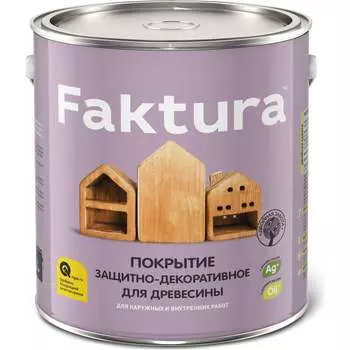 Защитно-декоративное покрытие для древесины FAKTURA 209269