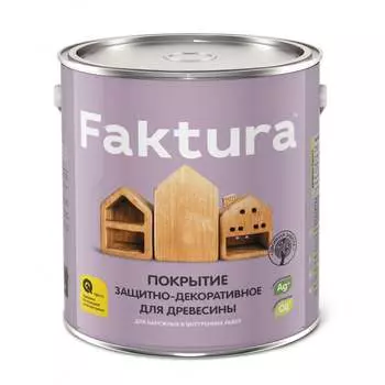 Защитно-декоративное покрытие для древесины FAKTURA