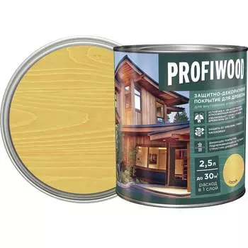 Защитно-декоративное покрытие для древесины Profiwood 72634