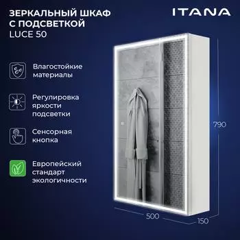 Зеркальный шкаф ИТАНА