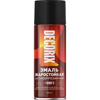 Жаростойкая аэрозольная эмаль для сверхвысоких температур Decorix 0152-07 DX