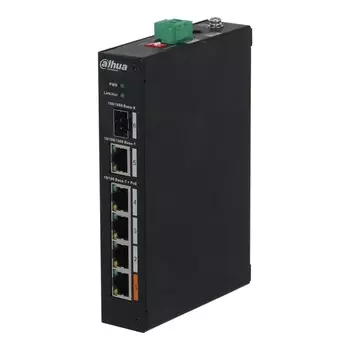 4-портовый неуправляемый РОЕ коммутатор Dahua DH-PFS3106-4ET-60-V2