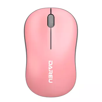 Беспроводная мышь Dareu LM106G Pink-Grey