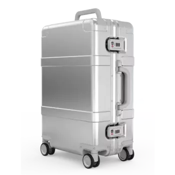 Чемодан NINETYGO Metal Luggage 20" серебряный