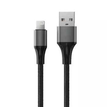 Кабель Accesstyle AL24-F100M USB-Lighting 1м Black