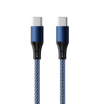 Кабель Accesstyle CC30-F100M Type C-Type C 1м Black-Blue