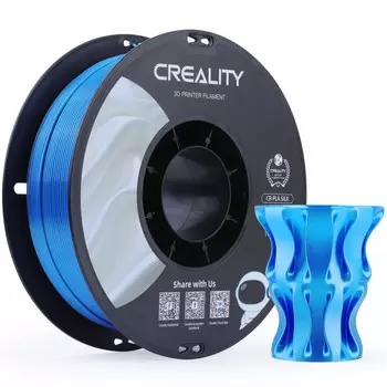 Катушка CR-Silk Blue пластика Creality 1,75 мм 1кг для 3D принтеров, голубой