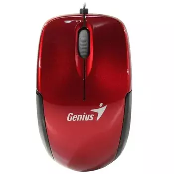 Мышь проводная Genius Micro Traveler V2 Ruby Red