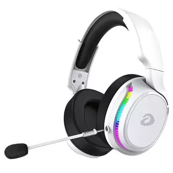 Накладные игровые беспроводные наушники Dareu A710X White-Black