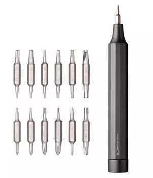Прецизионная отвертка HOTO с 24 битами, графит