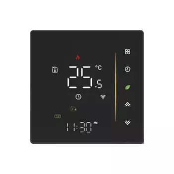 Термостат Moes Smart Thermostat ZHT-006-GB-BK-MS Zigbee, чёрный
