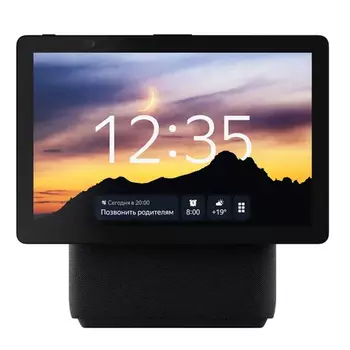 Умная колонка Яндекс Станция Дуо Макс YNDX-00055BLK с Алисой и Zigbee, чёрный