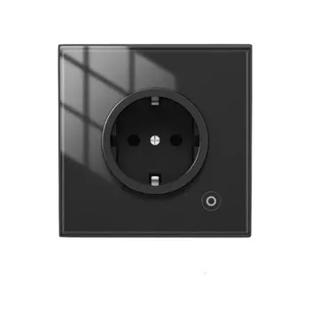 Умная встраиваемая розетка Moes Zigbee Smart Wall Socket Black