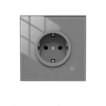 Умная встраиваемая розетка Moes Zigbee Smart Wall Socket Grey